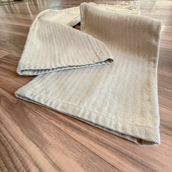 Vintage Rockies Highrise Wheat Beige Pinstripe Western Yoke Jeans (11/12) - Picture 6 of 11